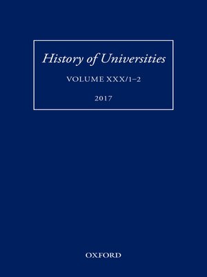 cover image of History of Universities